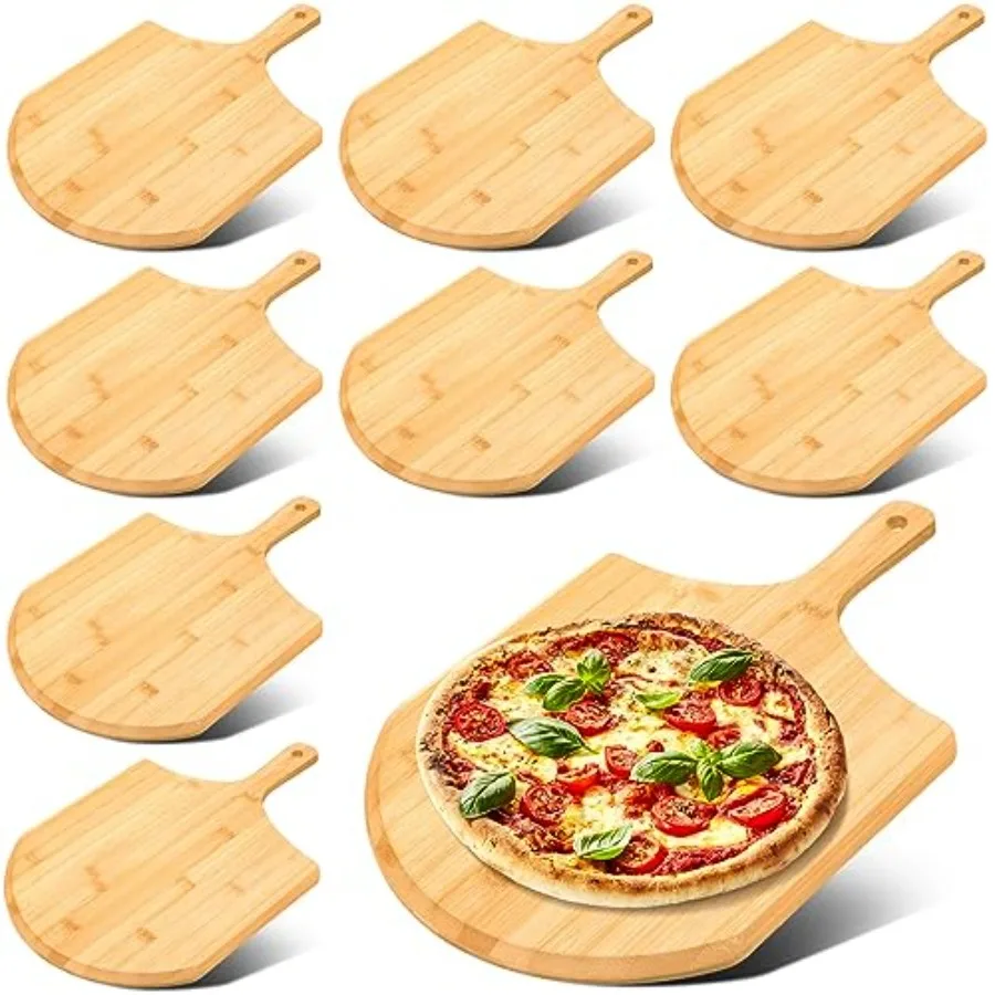 9 Pcs Wooden Pizza …