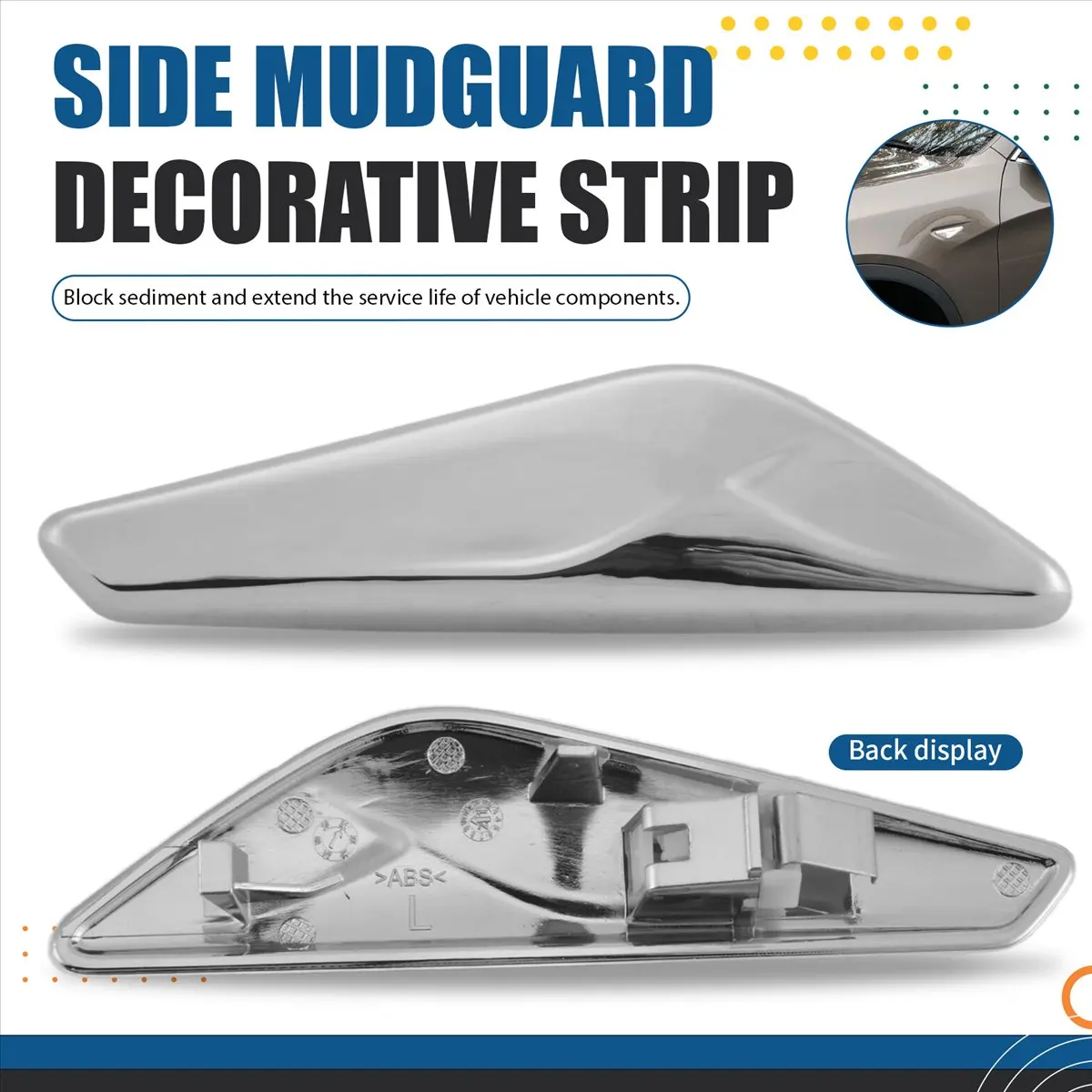 #01R (Silver)For -BMW X3 X4 F25 F26 13-17 Front Left Side Fender Lamp Cover Trim,Automotive Parts & Accessories