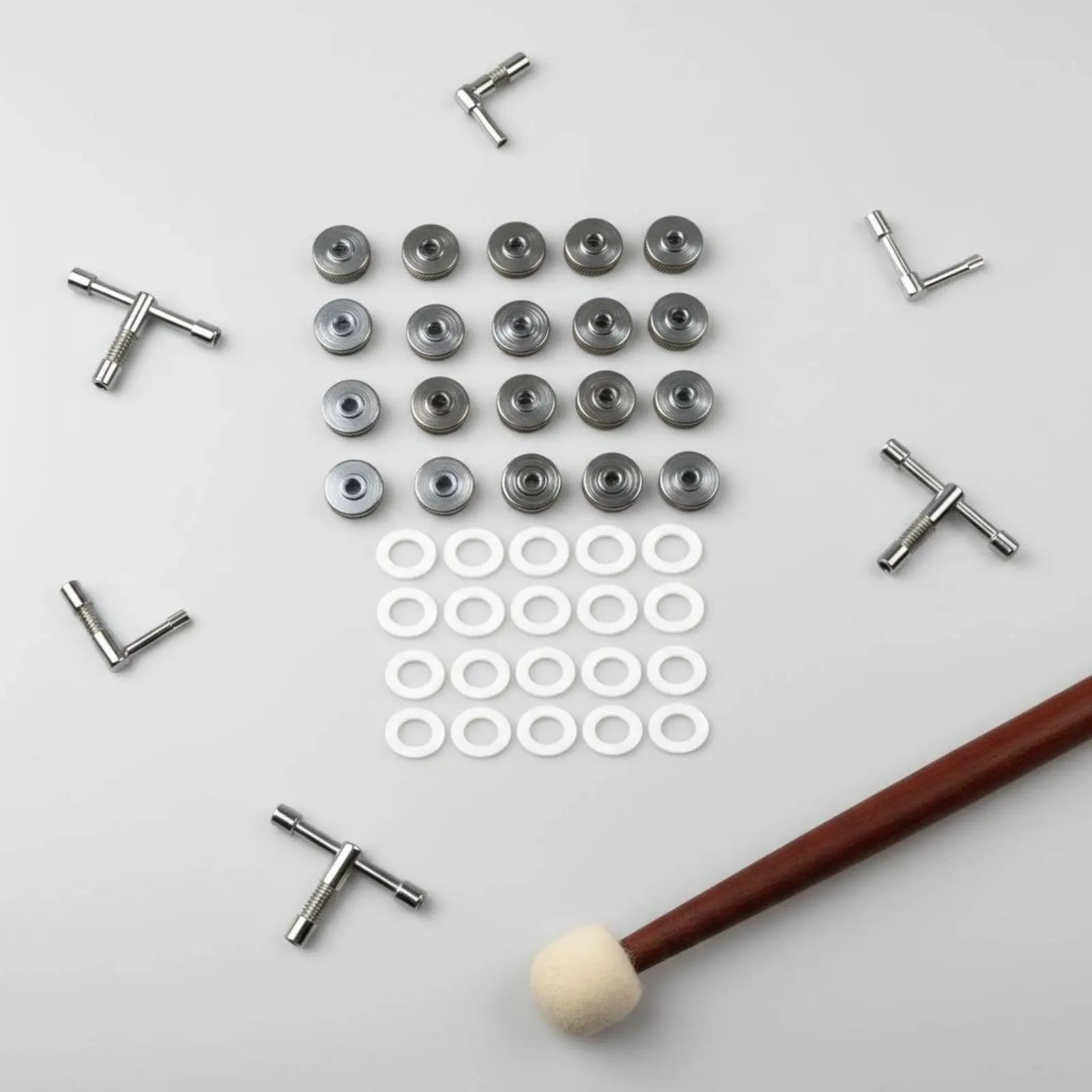 

40 Pieces Anti-Loose Drum Nut Vibration Resistant Drum Washer Set Butterfly Knob Adjustable Music Hardware Quick Release