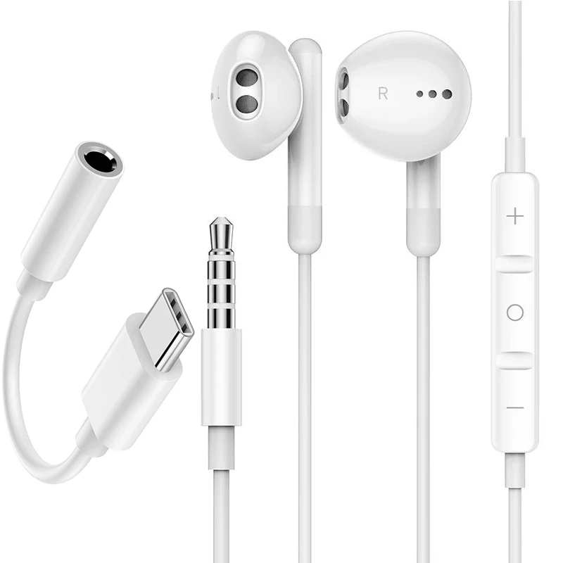 Kutou Bedrade Type C In-Ear Oortelefoon Met Microfoon Draad Control Dual Driver Stereo Headset Voor Huawei Oppo Xiaomi oneplus Hoofdtelefoon