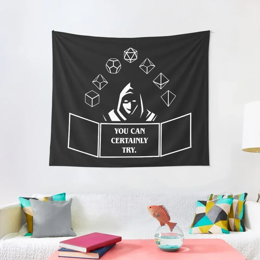 

Storyteller Screen and Dice Set Tabletop RPG Gaming Tapestry Funny Decorative Wall Decoration Bedroom Tapestry