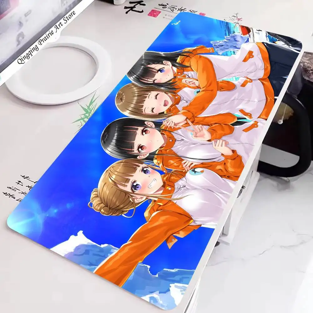 A Place Further Than The Universe Anime Mousepad Non-slip Suitable For Office Computers Laptops E-sports Game Desk Mats XXL