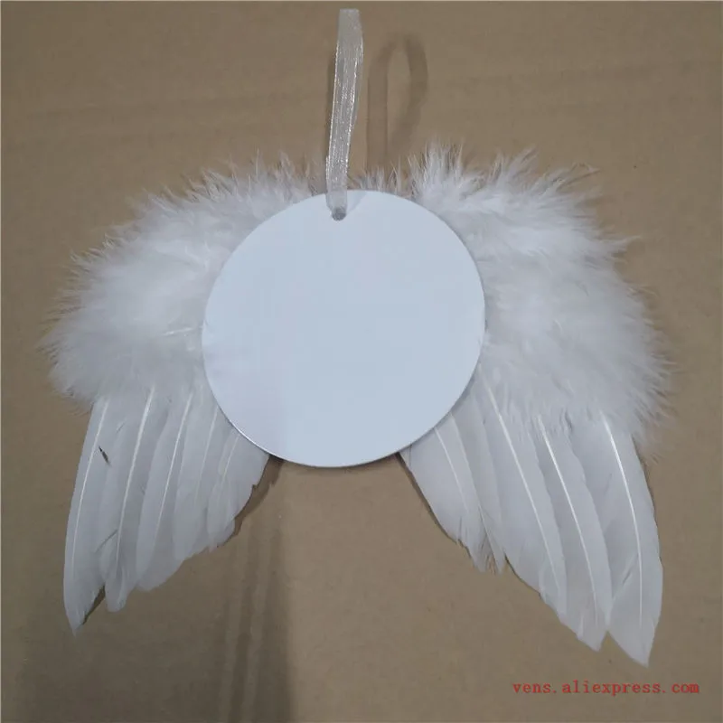 sublimation new wings Aluminium  christmas ornaments blank consumables supplies 18*14cm  20pcs/lot