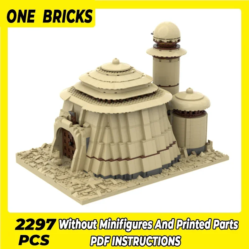 Popular estrela filme modelo moc tijolos de construção luxo deserto palácio tecnologia blocos modulares presente brinquedo natal diy conjuntos montagem