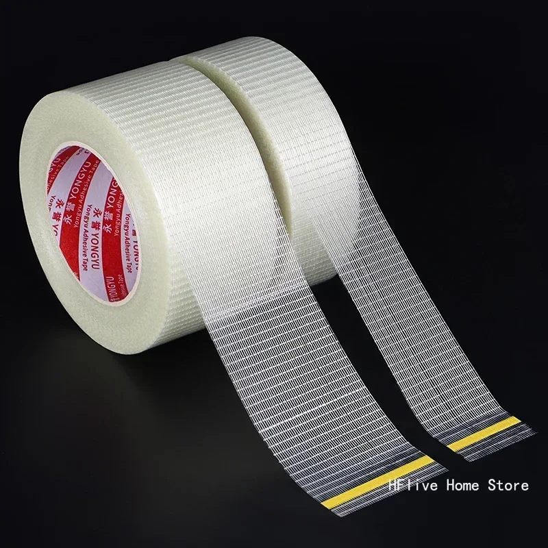 스트라이프 섬유 테이프 리튬 배터리 팩 절연 랩, 유리 섬유 테이프, 투명 단면 접착 도장 포장 고정