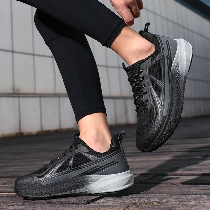 

Мужские повседневные кроссовки, уличные противоскользящие, износостойкие, высококачественные, модные, дышащие и устойчивые к запаху кроссовки с сеткой