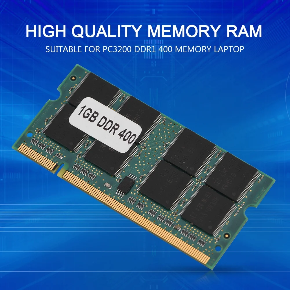 200Pin Mini High Quality DDR1 1GB 400MHz PC3200 Memory Ram Module Board for Laptop
