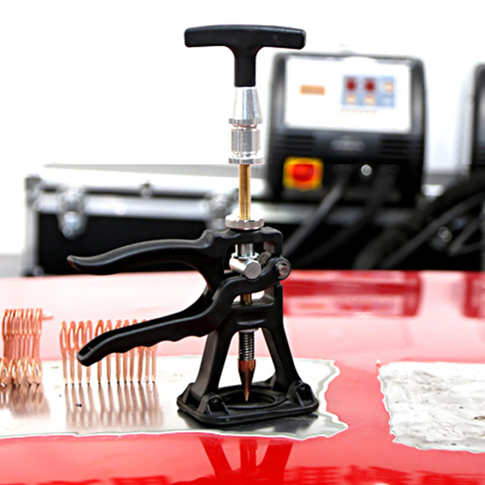 

Automotive Sheet Metal Dent Quick Puller Auto Dent Puller Set for Large & Small Ding Hail Dent Remover