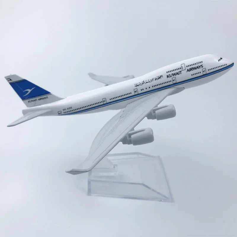 

Aircraft Model 747 Kuwait Airways 1/400 Scale 16cm Alloy Plane B747 Model Toys Children Kids Gift for Airplane Collection Home