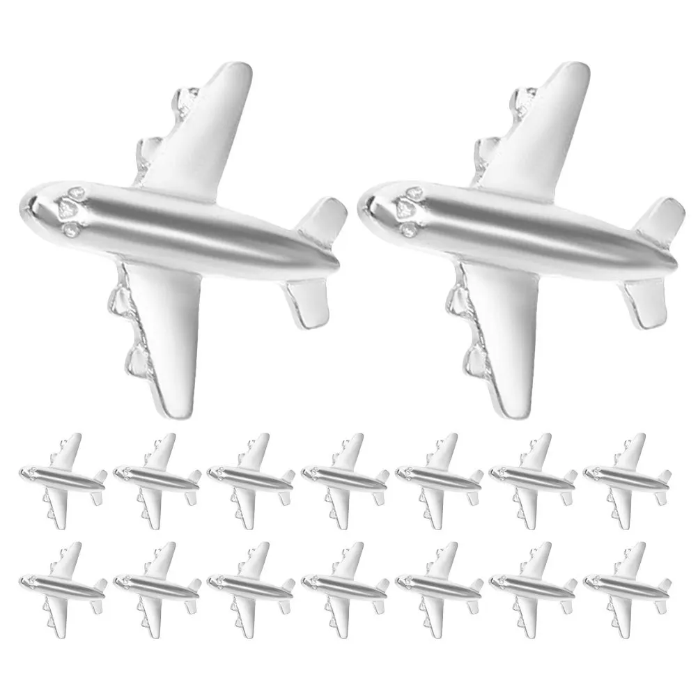 24 قطعة دبابيس دفع على شكل طائرة مسامير إبهام معدنية لتثبيت الخرائط صور التقويمات كائنات خفيفة الوزن ديكور مكتب المدرسة