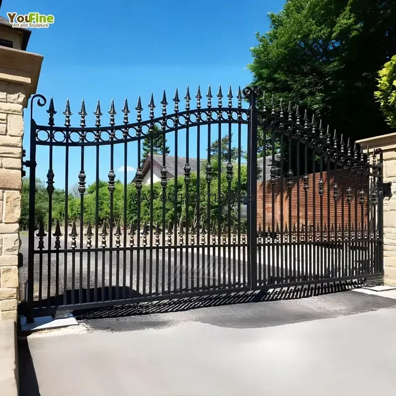 Wmwmnu for YOUFINE Top Selling Wrought Iron Gate House Gate Design