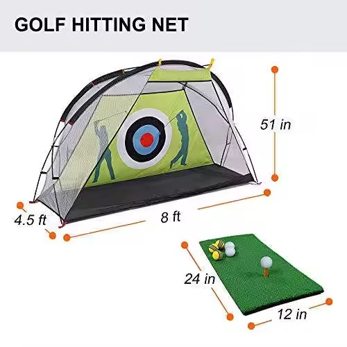 Custom Logo Outdoor Backyard Golf Swing Training Net High Quality Golf Hitting Net Complete Golf Practice Netpromote sales