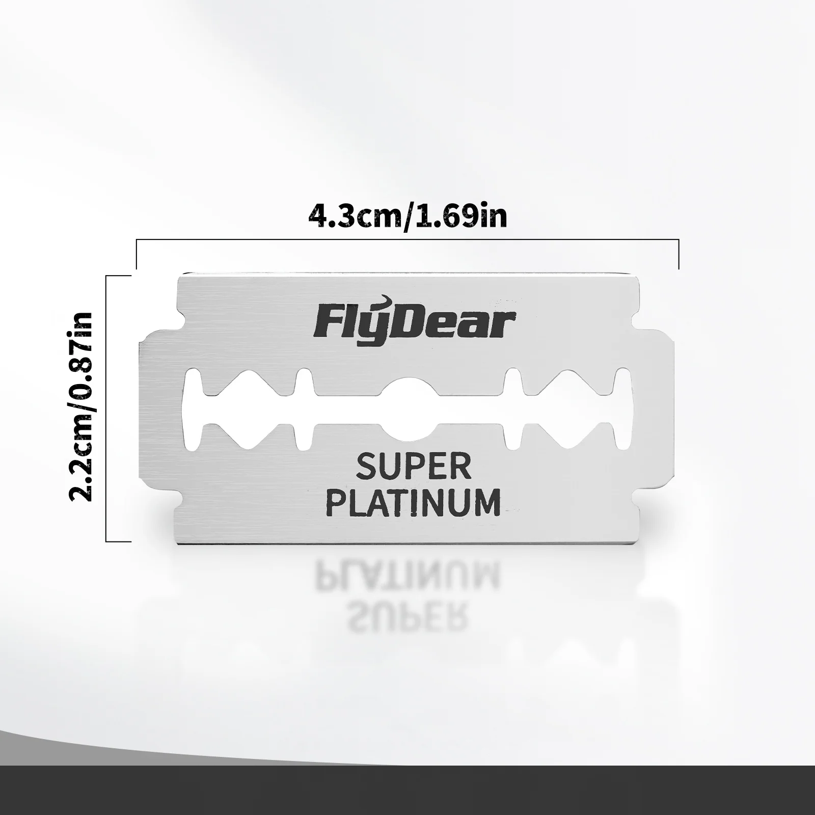 شفرات حلاقة مزدوجة الجوانب من الفولاذ المقاوم للصدأ، شفرات حلاقة يدوية قديمة الطراز لتصفيف الشعر والحلاقة