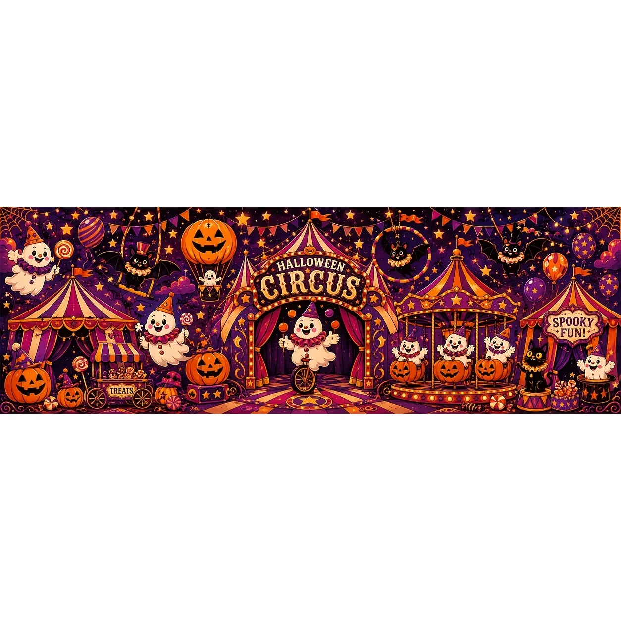 1 Halloween Circus Table Dress