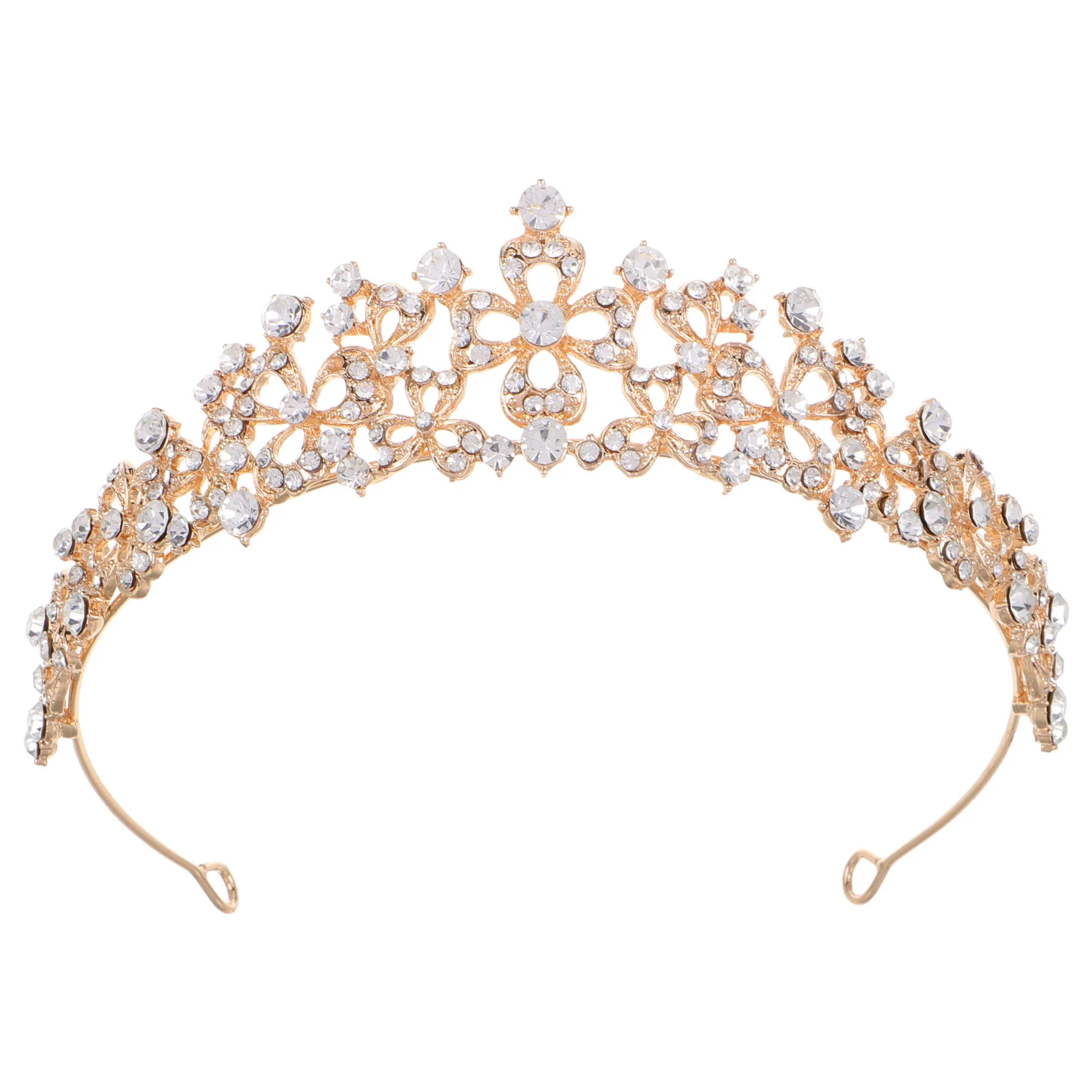 

Crystal Tiara Crown Women Bridal Wedding Rhinestone Tiara Bride Formal Event Hair Accessories Birthday Mermaid Party