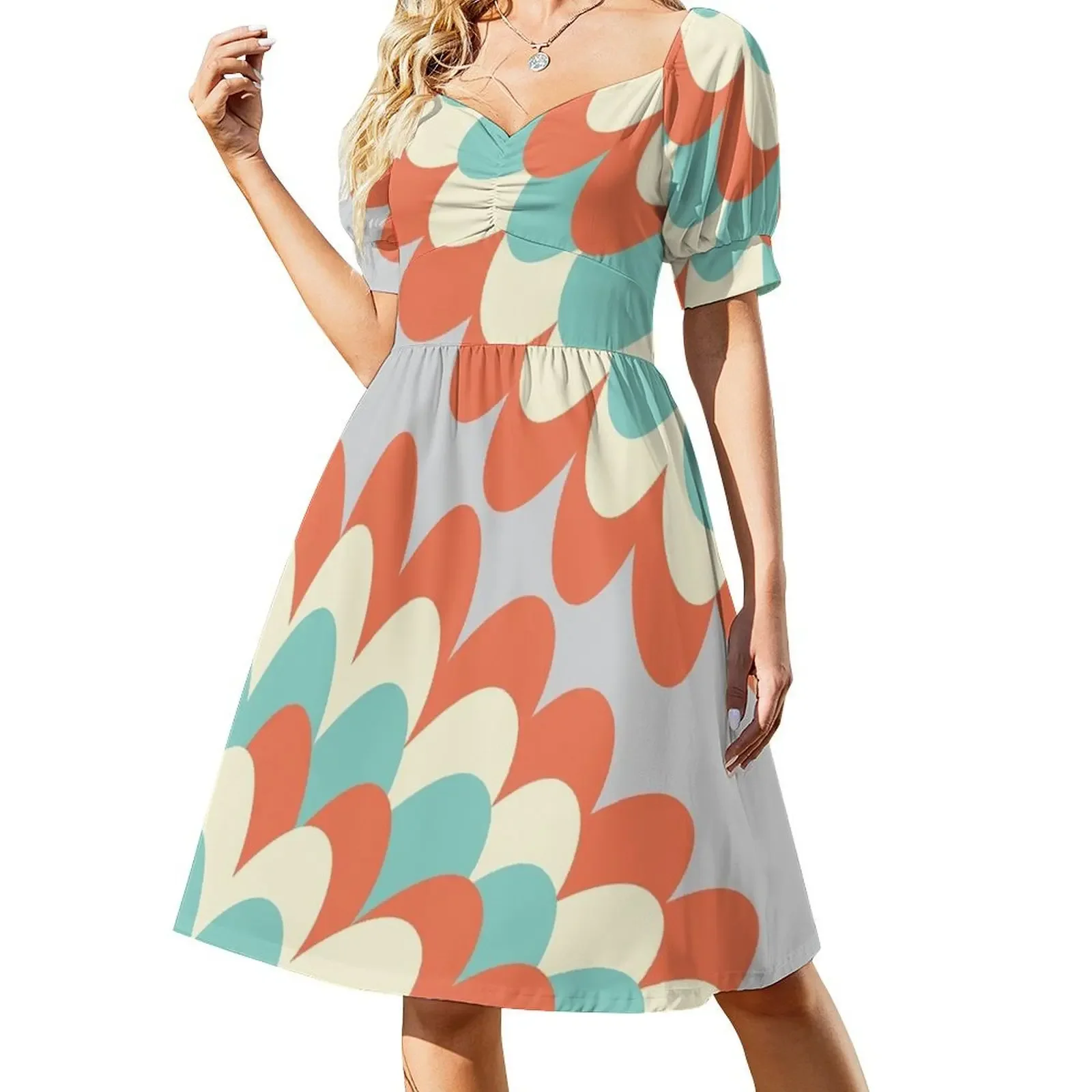 

Dahlia at 70's Short-Sleeved Dress Evening gown ladies dresses for special occasions