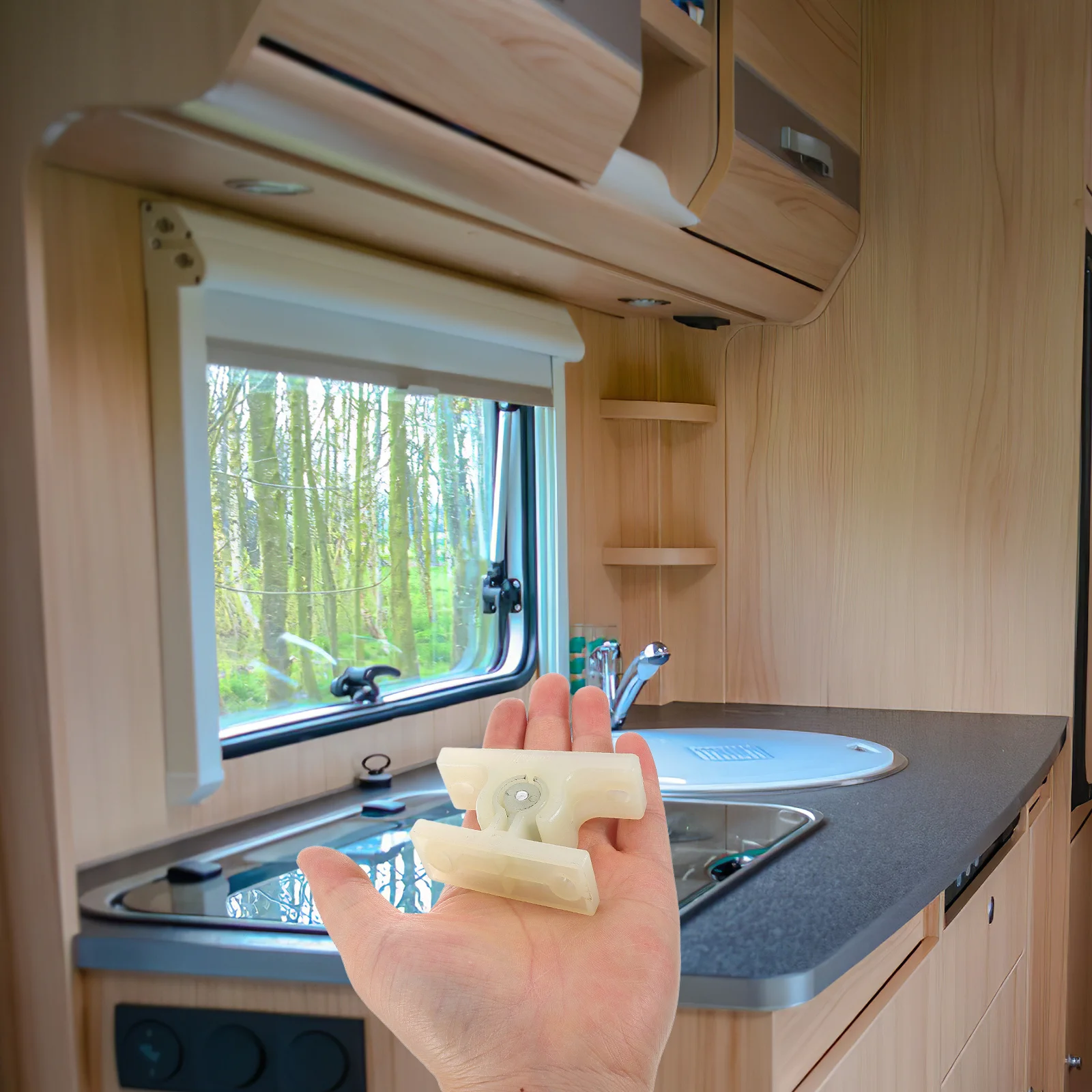 

Rv Door Catch Absorption Flexible Anti-Vibration Silent Protection for Rv Door Window Scratch Damage Prevention