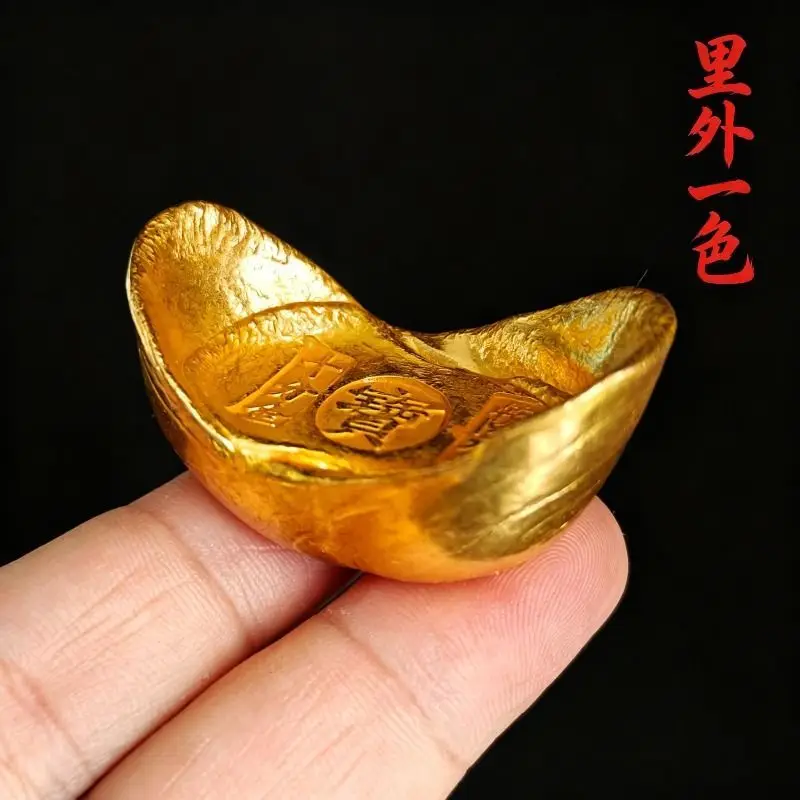 Bengal red gold ingots made entirely of copper alloy do not fade when handled with gold ingots