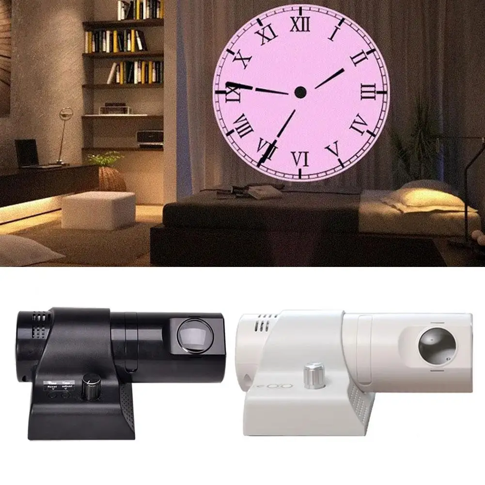 NEW High-end With Wireless Silent Remote Control Multicolor Analog LED Digital Light Wall Projection For Living Store Home F3Y2