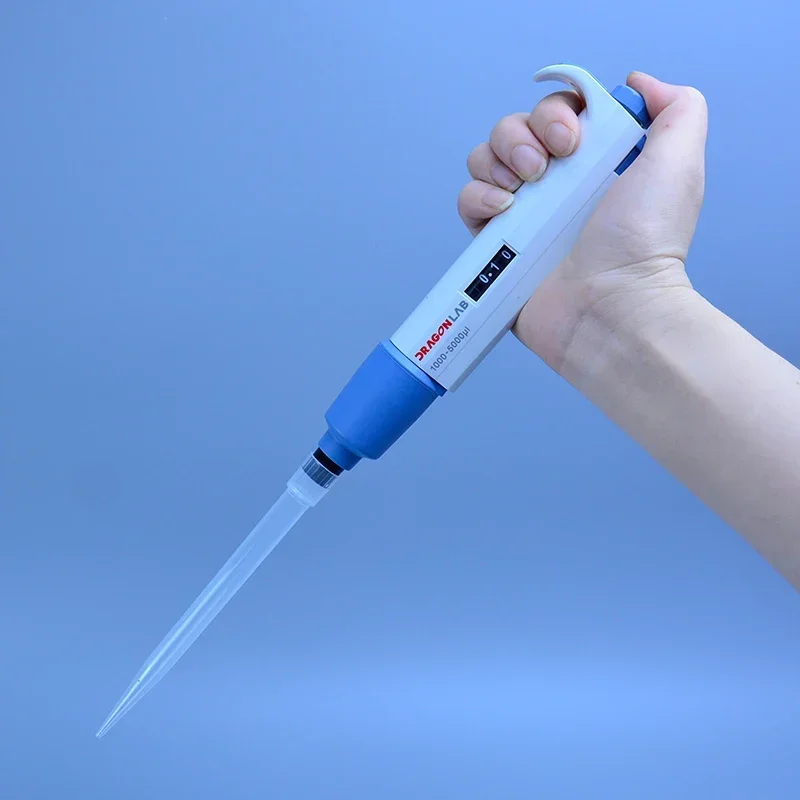 Pipet saluran tunggal Manual dapat disesuaikan TopPette Pipet Pipettor 20-200ul 100-1000ul 1000-5000ul datang dengan ujung Pipette