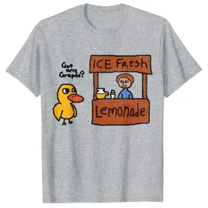 Ice Fresh Limonade hat ein lustiges Enten -Traubengeschenk t -Shirt Enten Witze Grafik t Sarkasmus Zitat Y2K Superior Novelty Clothing 8 Hauptverkaufshemd - №7