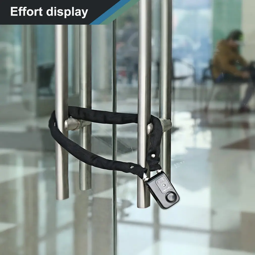 Hot Smart Lock Scooter Own Electric Vehicle Anti-theft Alarm Password Lock Intelligent Wireless Keyless Glass Door Chain Lock