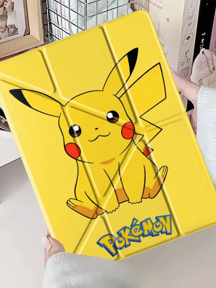 Etui na tablet z motywem Pikachu z kreskówki Pokemon, pokrowiec na iPad Air 4 5 M3 M2 1 2 M4 11 cali Pro 2025 Mini 6 7 Pro 11. generacji 10. generacji 9. generacji 8. generacji — zdjęcie produktu 7