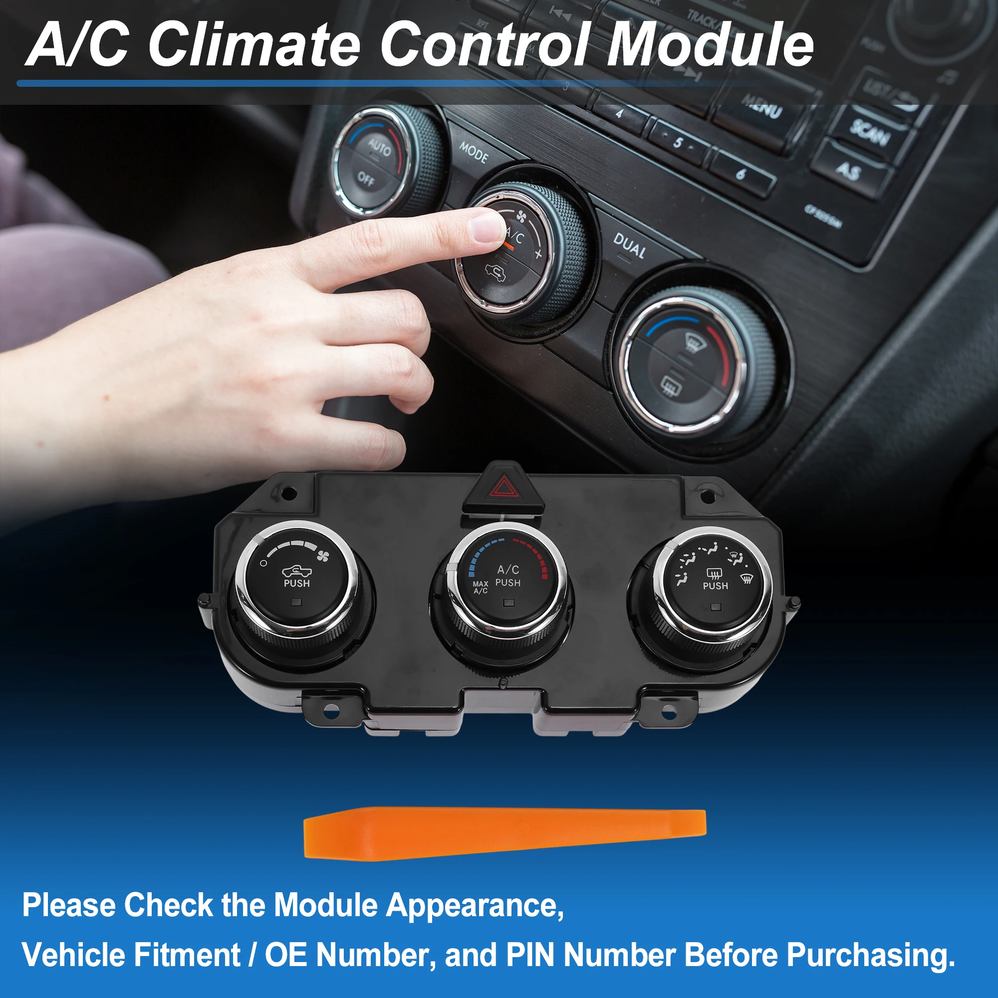 

Motoforti A/C Heater Climate Control Switch Module Panel for Dodge for Ram No.68268189AA
