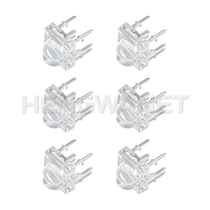 10Pcs 5mm F5 Piranha LED White Red Green Amber Clear 5mm LED Diode Light-Emitting-Diodes 4-pins Piranha LED Diodos