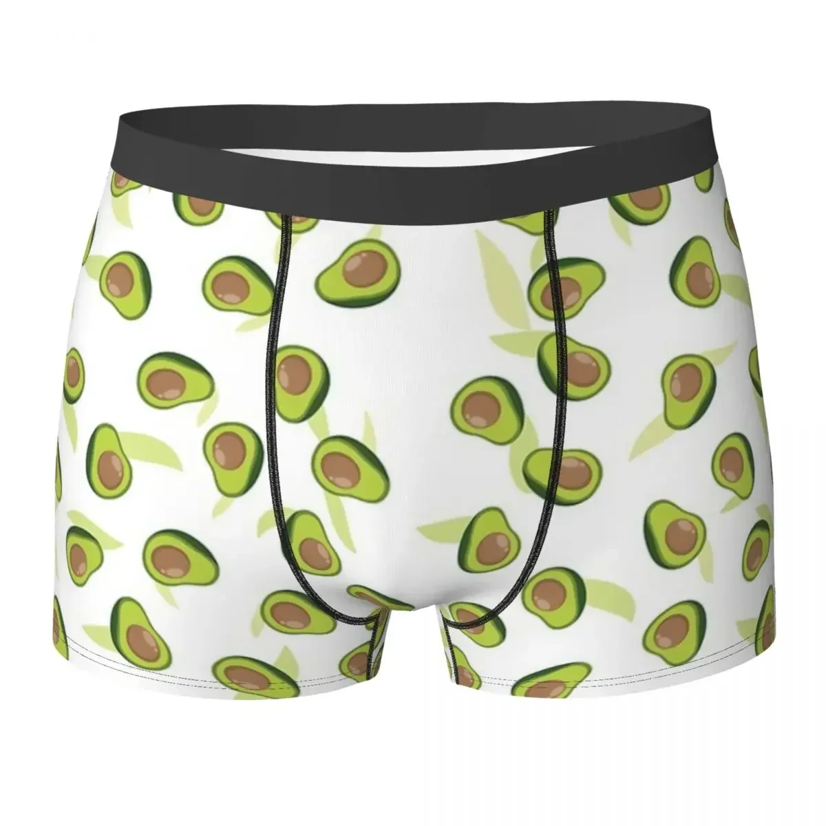 Boxer Underpants Shorts Fruity Avocado Pattern Panties Men Soft Underwear for Homme Man Boyfriend Gift