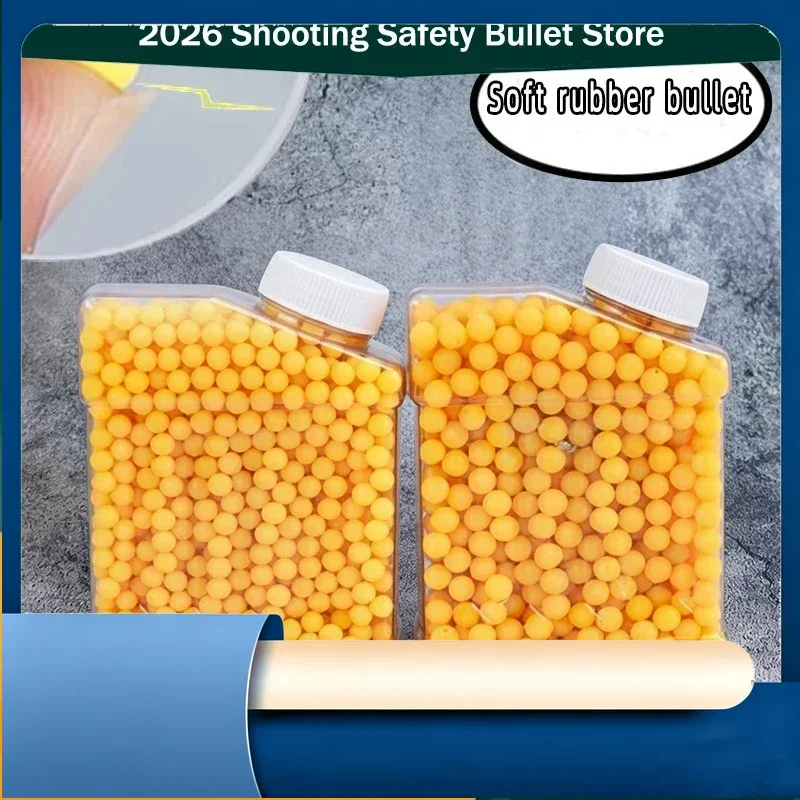 BB Bomb22 6mm Yellow Soft Rubber BB Bullets Non-toxic Safe Toy Gun Outdoor Shooting Game Accessories Soft Ball