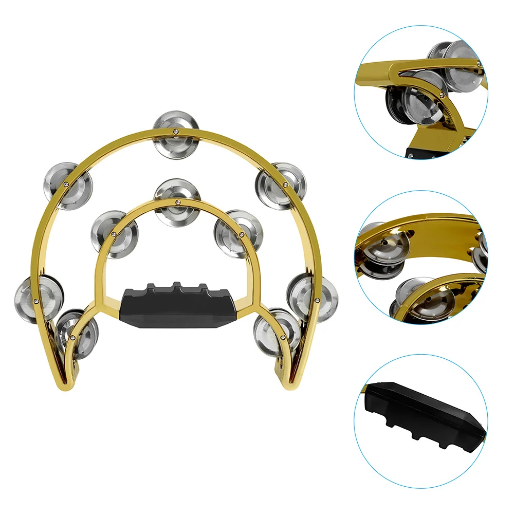 1 قطعة الدف المحمولة للأطفال البالغين متعددة الأغراض قرع آلة موسيقية حفلة Ktv الفرقة فئة استخدام دائم Abs المعادن