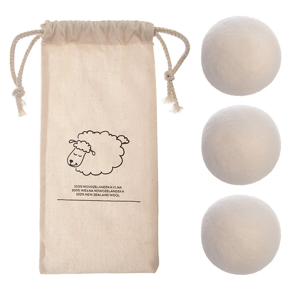 7 cm Wollen Drogerballen 3 stuks