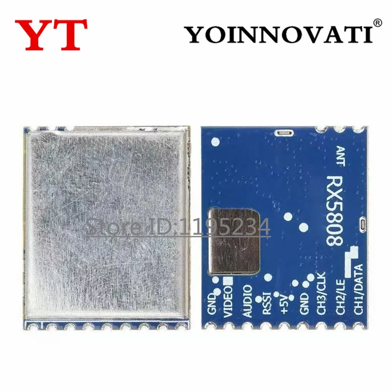 

RX5808 Receiver Module AV FM Wireless FPV 5.8G Audio Video Receiving Module Board SPI Control