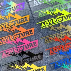 Reflective Adventure Stickers Automobile Windshield Motorcycle Trunk Three Box Creative Modification Decal Universal Type