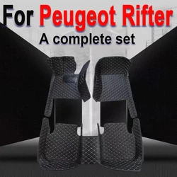 Car Floor Mats For Peugeot Rifter K9 2019 2020 2021 2022 5seat Passenger Versions Waterproof Car Carpet Foot Mat Car Accessories