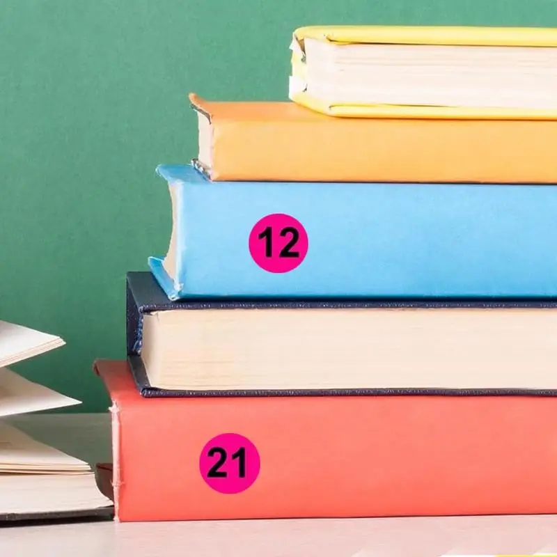 Small Number Stickers 7X Inventory Number Sticker Labels 1 Inch Tear Resistant Adhesive Decal 1 To 100 For Indoor Outdoor Locker