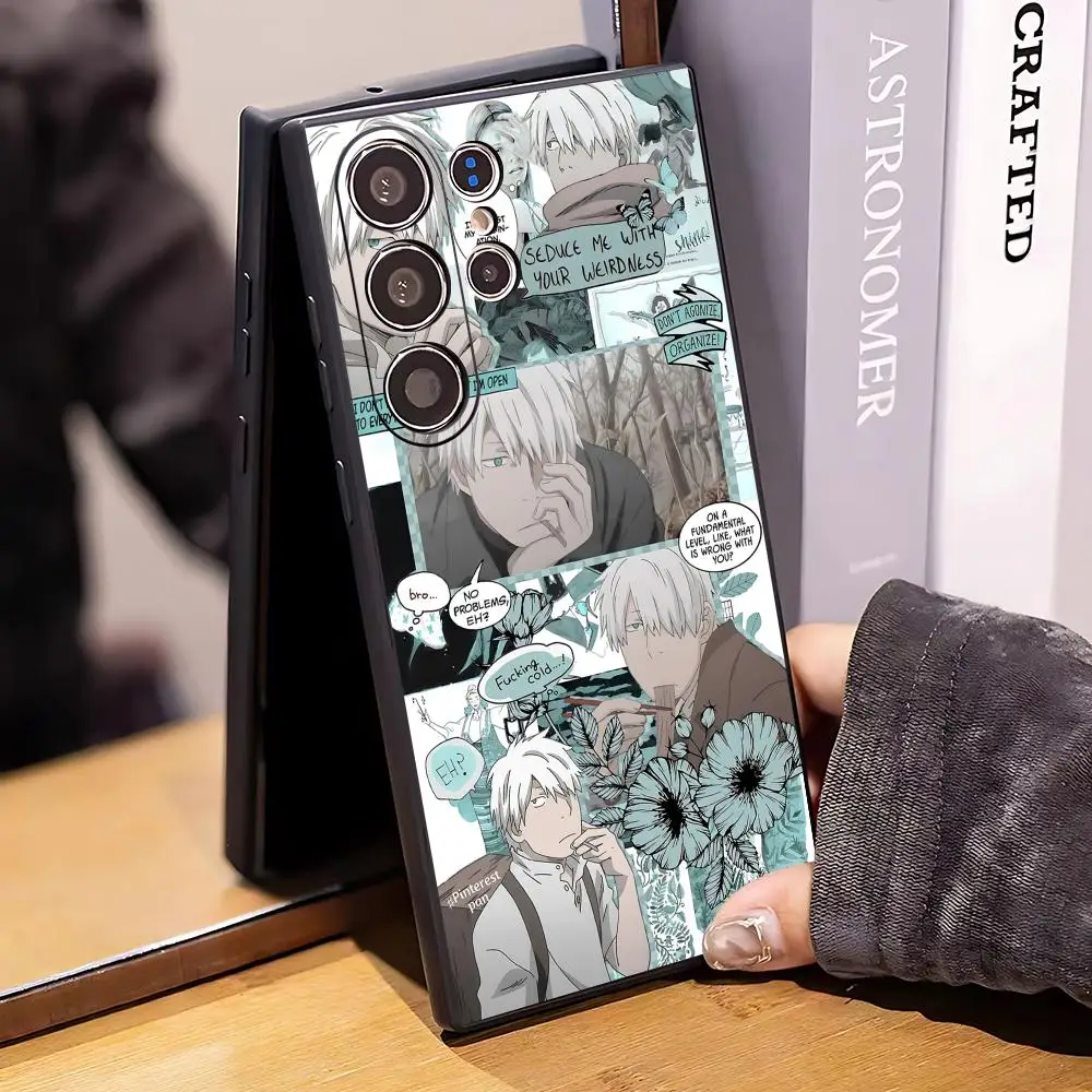 Hot Anime Mushishi Cool Phone Case For Samsung Galaxy S26 S25 S24 S23 S22 S21 Plus Ultra Fold A Soft Black view 4