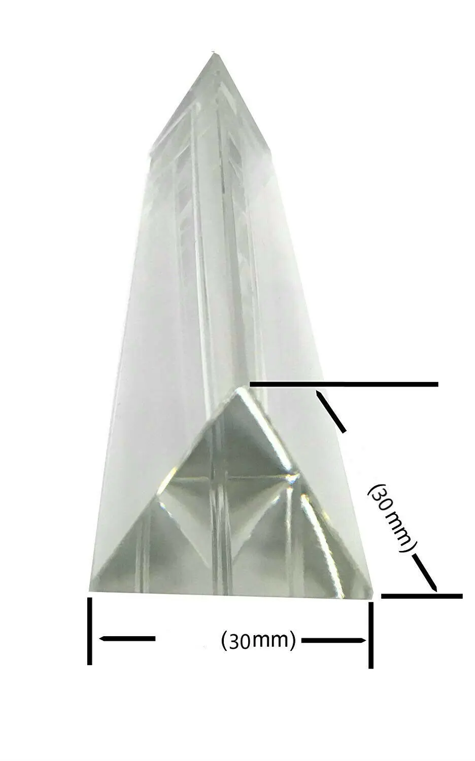 Crystal 6 inch Optical Glass Triangular Prism Spectrum Physics Photo 150mm