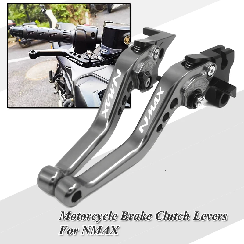 Motorcycle Brake Clutch Levers For Yamaha NMAX155 NMAX N-MAX N MAX 160/155/125 2015-2026 Aluminum CNC Adjustable Brake Lever