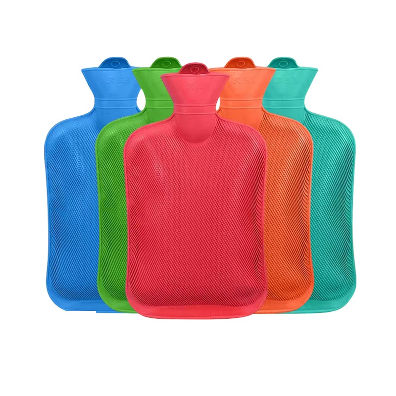 Bottiglie di acqua calda spesse 1500/1000ml Borsa di acqua calda calda invernale in gomma portatile Scaldamani Borsa di acqua calda in silicone riempita d'acqua