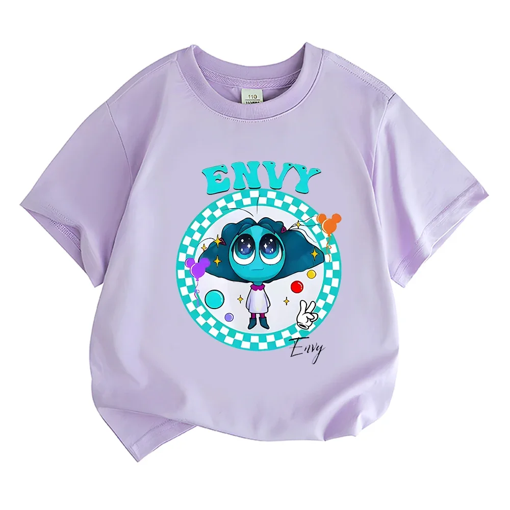 Anime ENVY Inside Out 2 T-shirt Fashion Cotton Clothes Cartoon Summer Short Sleeves Tops Casual Kawaii T Shirts Tees Camisetas