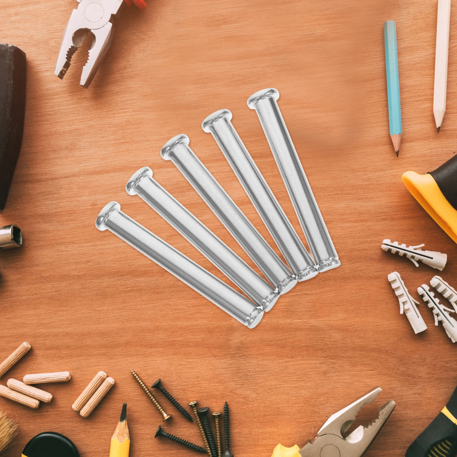 

5 Pcs Shelf Latches Stainless Steel Drop Pin Wear Resistant Easy Installation Retaining Rings Secure Connection