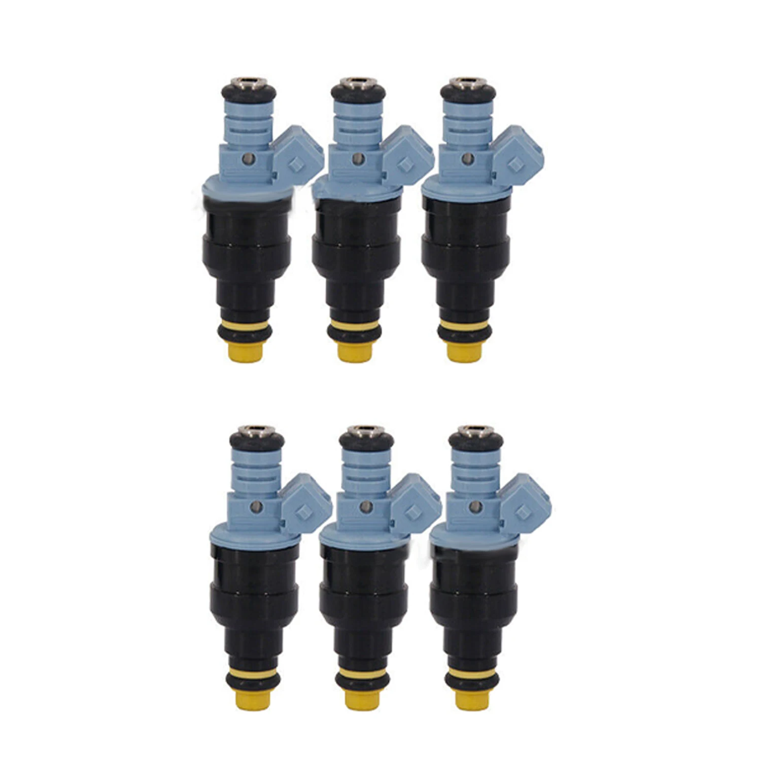 6pc 0280150710 0280150715 0280150716 Fuel Injectors for Ford Mustang 1987-1993 Mercury Cougar LS Bronco 1986-1988 Merkur Scorpio