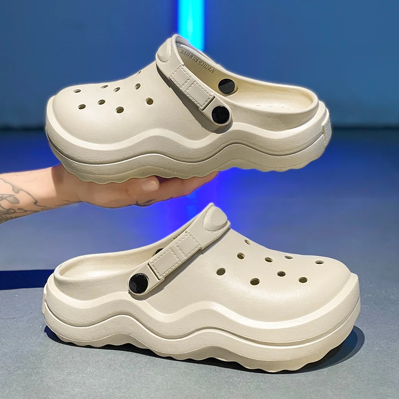 

Мужская и женская летняя верхняя одежда, нескользящие двухместные пляжные сандалии Baotou для пар