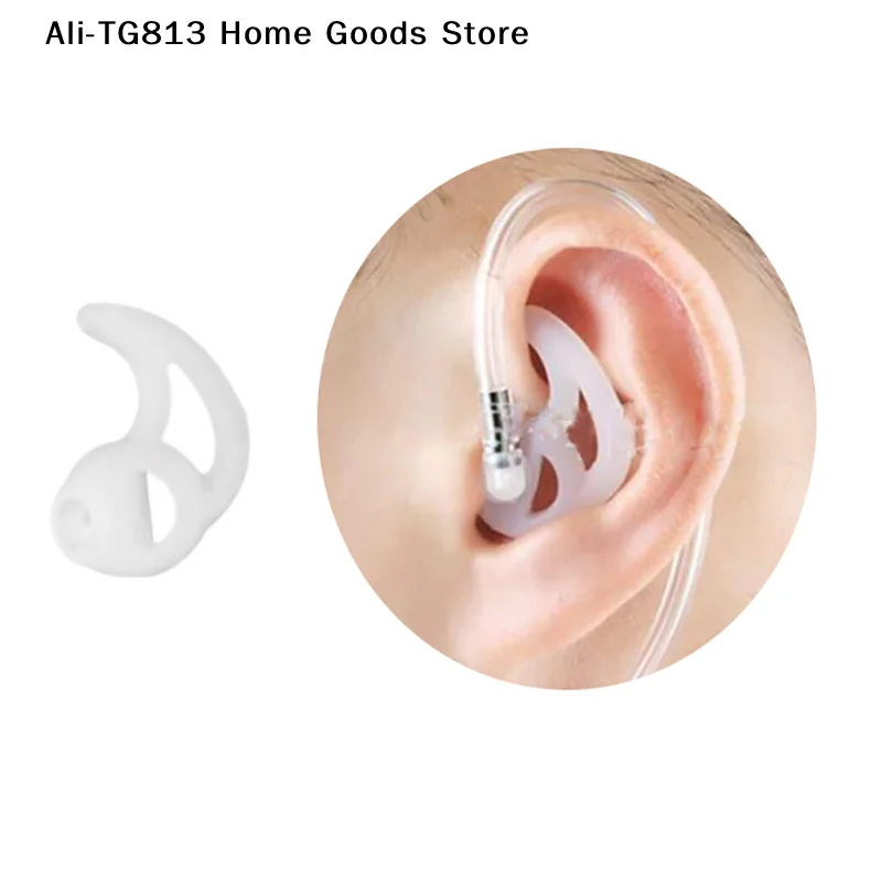 [TG813]Silicone Fin Ear Mold for Two Way Radio Earpiece Replacement Earmold Earbud