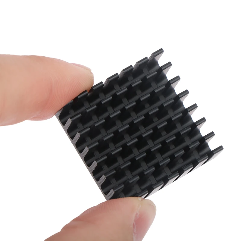 Alumínio Cooling Fin Fan, dissipador de calor IC, acessórios mais térmicos, 28mm, dissipador, 10Pcs, 28x28x11mm