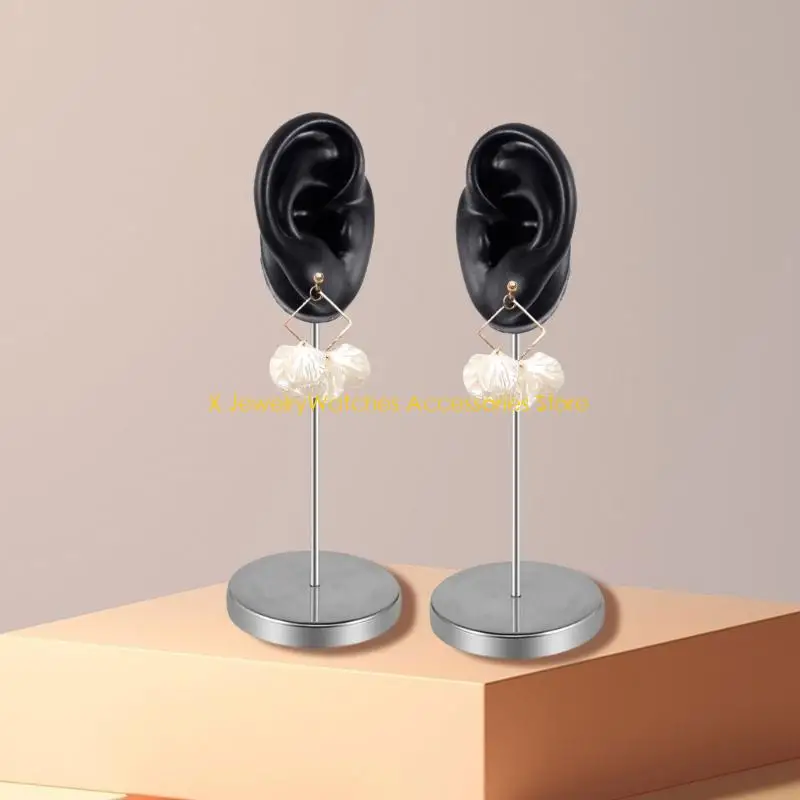 

31KD искусственная модель левого и правого уха, силиконовый манекен для ушей, аксессуары, дисплей, человеческие уши, ювелирные