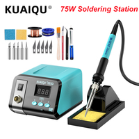 KUAIQU Soldering Statio Digital Display,75W Electric Soldering Iron,PCB Welding Tools,CNC Welding Station Welding Maintenance