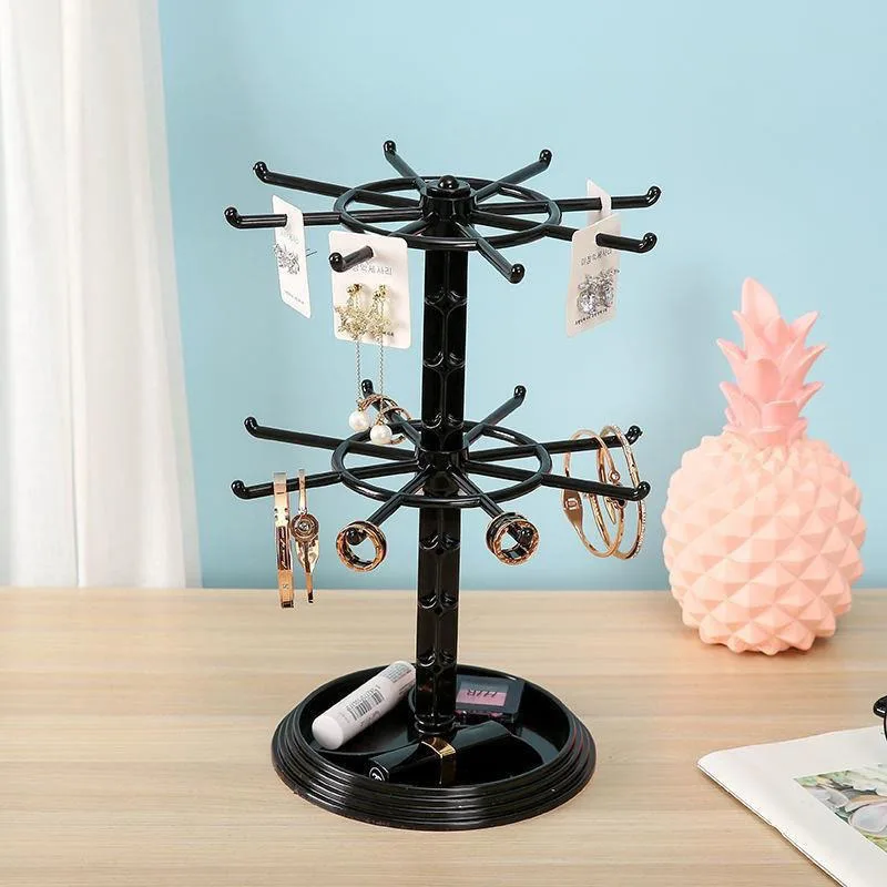 New Earring Display Stand Showcase Multi Layer Rotating Earrings Holder Stand Organizer Earrings Exhibitors for Business SSZJS07